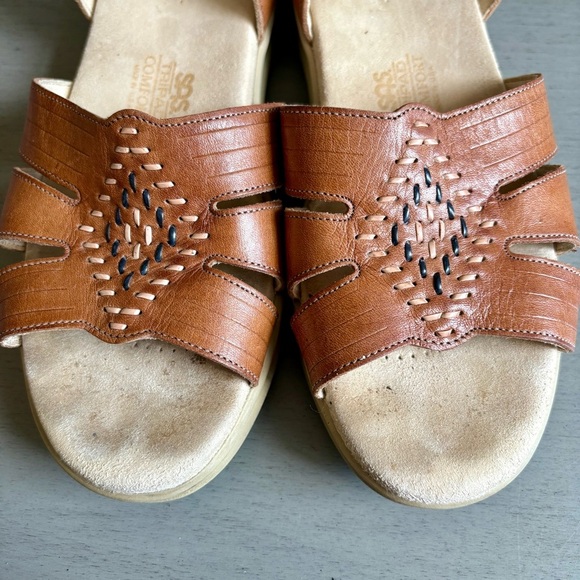 SAS Women Tan Huarache Leather Quarter Strap Sandals Shoe 8.5M Tripad Comfort - Picture 7 of 13